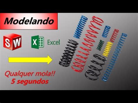 Melhor Jeito De Desenhar Mola No Solidworks Tabela De Projeto Exel