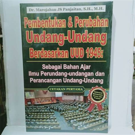 Jual Buku Pembentukan Perubahan Undang Undang Berdasarkan Uud Di