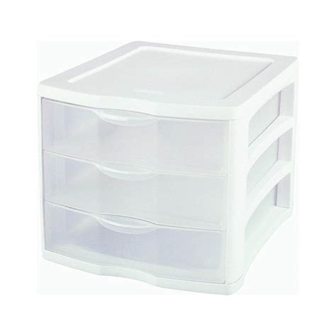 Sterilite 3 Drawer Unit Plastic White Dedicated To The Smallest Of