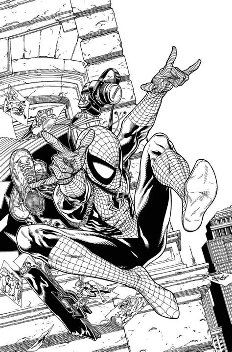 Spiderman Variant Cover 647 By DexterVines Superhero Coloring Pages