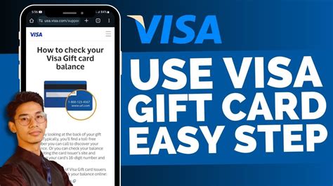 How To Use Visa Gift Card Visa Gift Card Online YouTube