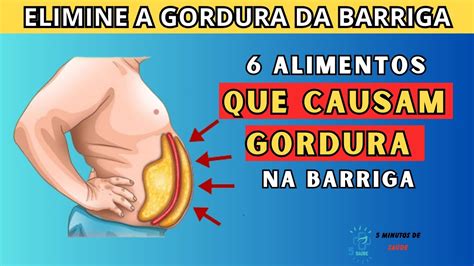 Os 6 Alimentos Que Causam O Acúmulo De Gordura Na Barriga Gordura