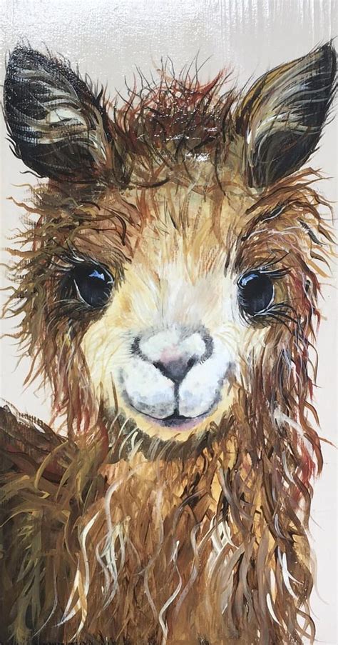 This Cute Llama Painting Would Be A Cute Addition To Your Babys Nursery