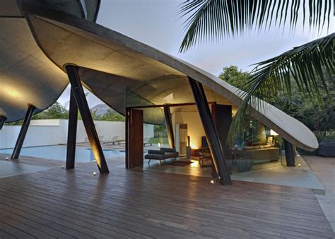 Leaf House With Concrete Shade Canopies Designs And Ideas On Dornob