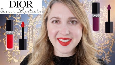 Glitter Lips Rouge Dior Forever Liquid Sequin Lipsticks In And