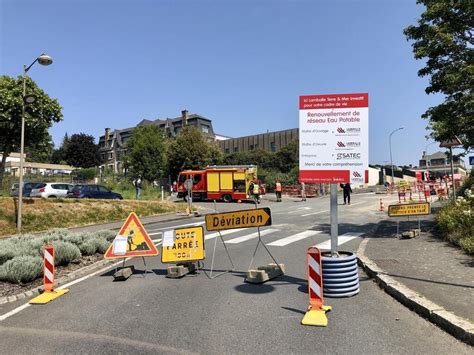 Lamballe La Rue De Dinard Barr E Apr S La D Tection Dune Fuite De