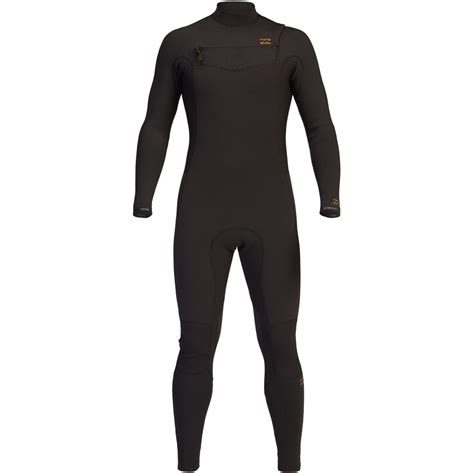 Billabong Mens Revolution Mm Chest Zip Wetsuit Z M Black