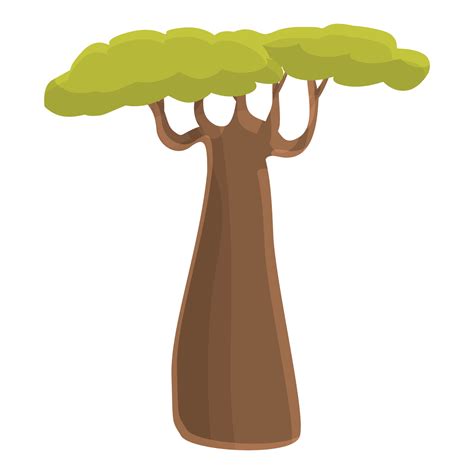 icono de baobab botánico estilo de dibujos animados 14348470 Vector en