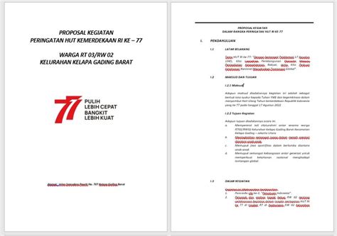 Download 3 Proposal Kegiatan Hut Ri 17 Agustus Word Doc Pdf Di Sekolah