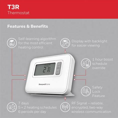 Honeywell Home Y3c710rfeu Wireless Indoor Thermostat 24h Mode 7 Day Mode 5 Up To 35 °c