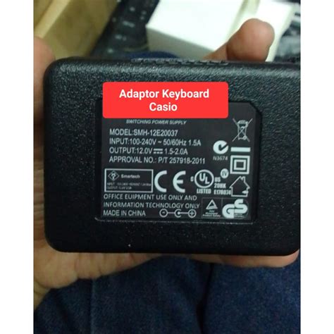 Jual Adaptor Casio CTK 6250 Power Adapter Keyboard Casio CTK Dll