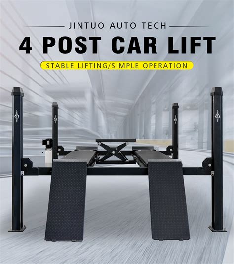 Jintuo Cheap Auto Hydraulic Four Ton Post Car Lift For Sale From