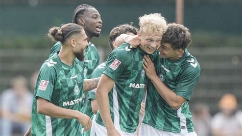 Tor Spektakel Werder Bremens U Mit Kantersieg Gegen Sv Meppen