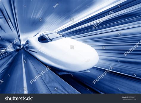 Modern High Speed Train Motion Blur Stock Photo 200996891 Shutterstock