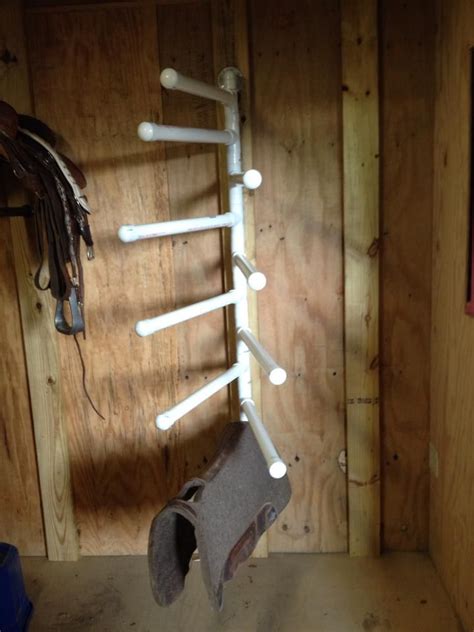 Pvc Saddle Blanketsaddle Pad Rack Diy Horse Tack Rooms Tack Room