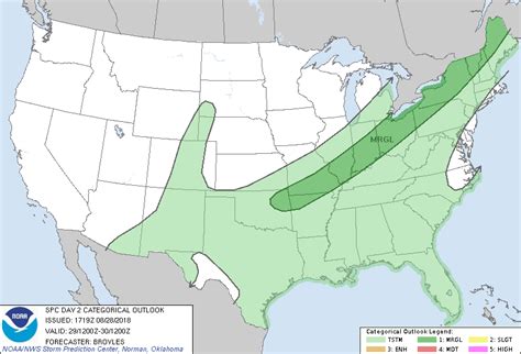 Storm Prediction Center Aug Utc Day Convective Outlook