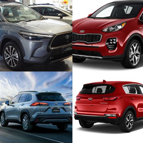 Toyota Corolla Cross Vs Kia Sportage Top Variants Comparison