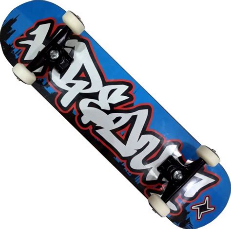 Skate Montado Completo Profissional Hidout Next Stick Abec Azul