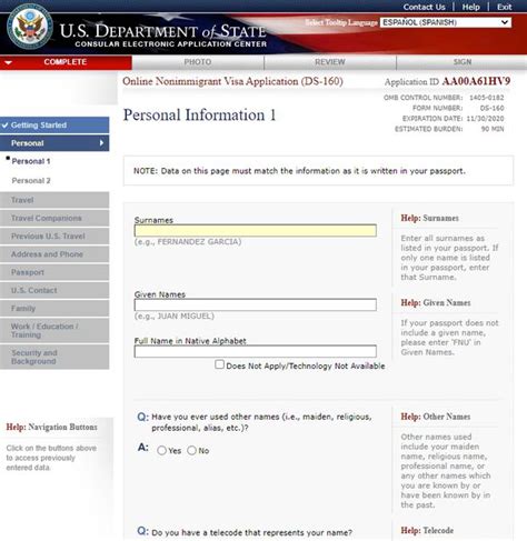 Formulario D 160 Para Visa A Estados Unidos Consejos Hot Sex Picture