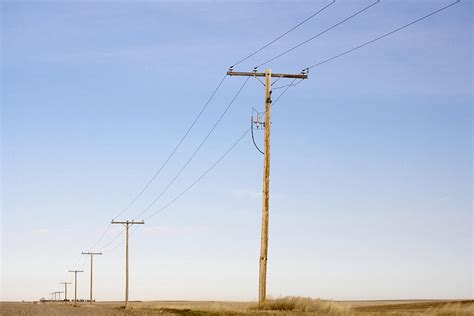 Telephone Poles Along Rural Route Photograph By Pete Ryan