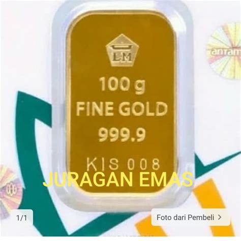 Jual Gr Gram Press Hijau Logam Mulia Lm Emas Batangan Antam