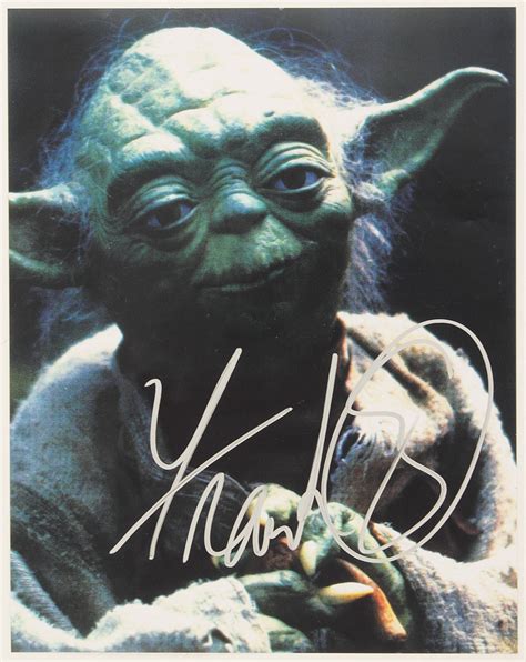 Lot Detail Frank Oz Signed 11 X 14 Star Wars Yoda Photograph