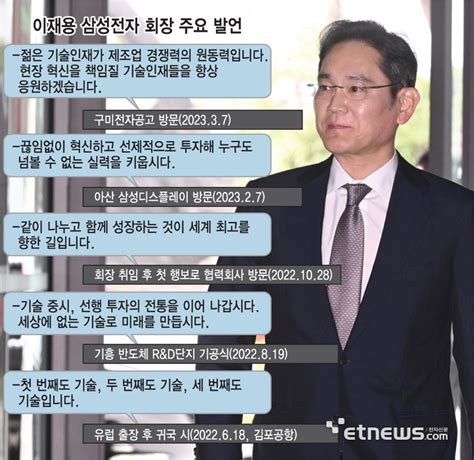 이재용 회장의 ‘뉴 삼성 비전‘기술·인재·미래에 해답 전자신문