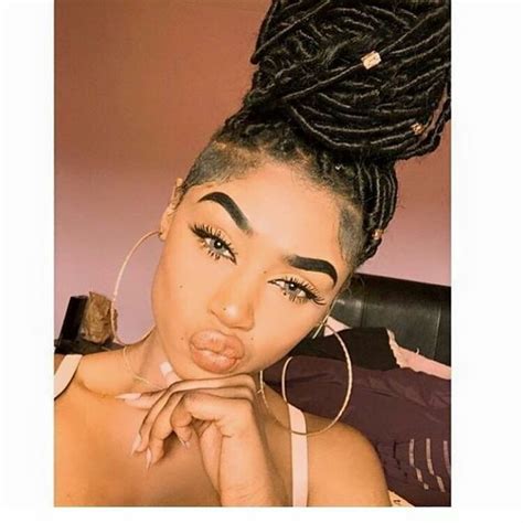 Image Result For Goddess Locs With Shaved Sides In Ball Braids With