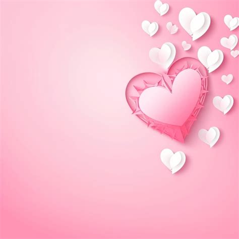 Premium Ai Image A Pink Background With A Heart Shaped Object With