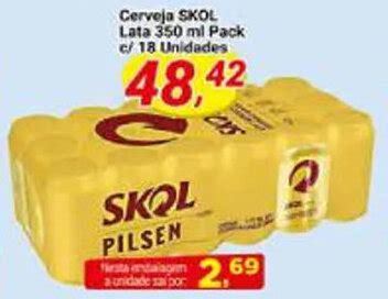 Cerveja Skol Lata Ml Pack C Unidades Oferta Na Amarelinha