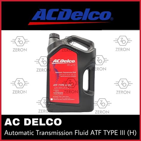 Ac Delco Automatic Transmission Fluid ATF Type III H 4L Shopee Malaysia