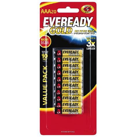 Eveready Gold Batteries Aaa 20 Pack The Warehouse