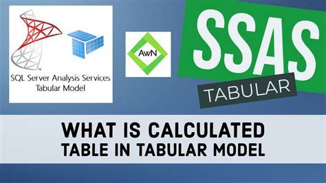 Ssas Tutorial What Is Calculated Table In Tabular Model Youtube