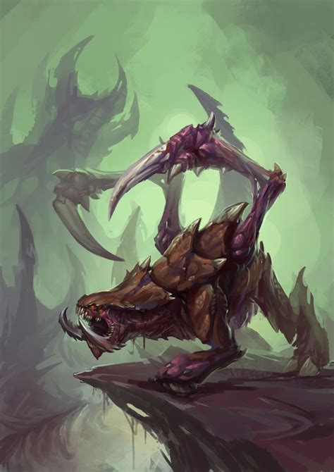 Jin Dongyu Beast Creature Creature Concept Art Starcraft Zerg