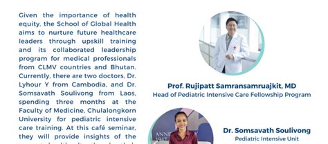 Faculty Of Medicine At Chulalongkorn University The Sgh Caf Seminar