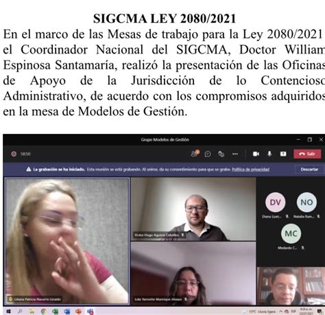 Sigcma Ley 2080 2021 Sigcma Ley 2080 2021 Sistema Integrado Gestión