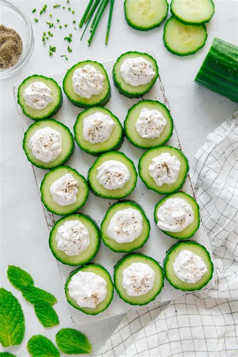 Vegan Cucumber Bites Best Served Vegan