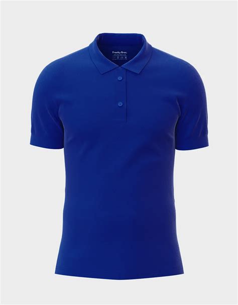 Royal Blue Solid Polo T Shirt Ph