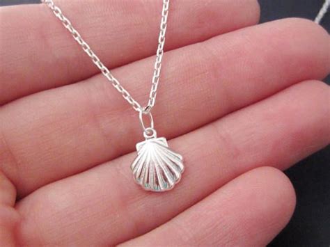 Marine Sea Shell Scallop Pendant Chain Necklaces Seashell Conch Sector