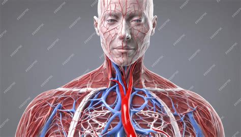 Premium Photo An Artistic Representation Of The Human Circulatory System