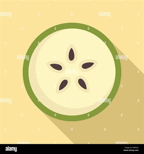 Section Pear Icon Flat Illustration Of Section Pear Vector Icon For