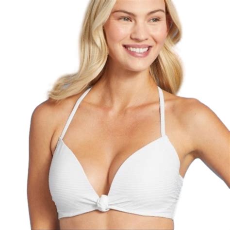 Shade Shore Swim Nwt Dd Shade Shore White Light Lift Knotfront