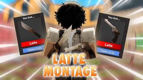 Mm2 Latte Set Montage Roblox Murder Mystery 2 Gameplay Youtube