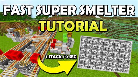 Mega Fast 1 21 Super Auto Smelter Tutorial In Minecraft Bedrock MCPE