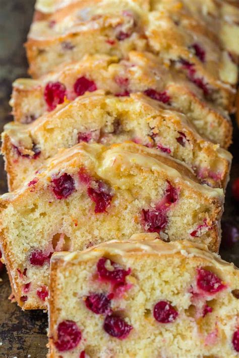 Orange Glazed Cranberry Bread With A Moist And Tender Crumb And Loaded