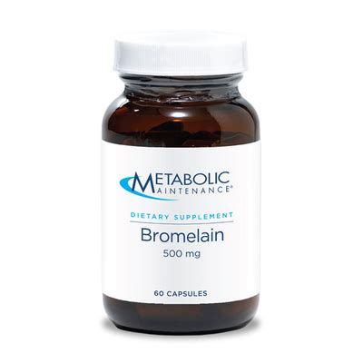 Bromelain 500mg (60 capsules) by Metabolic Maintenance » Wholesome Ways