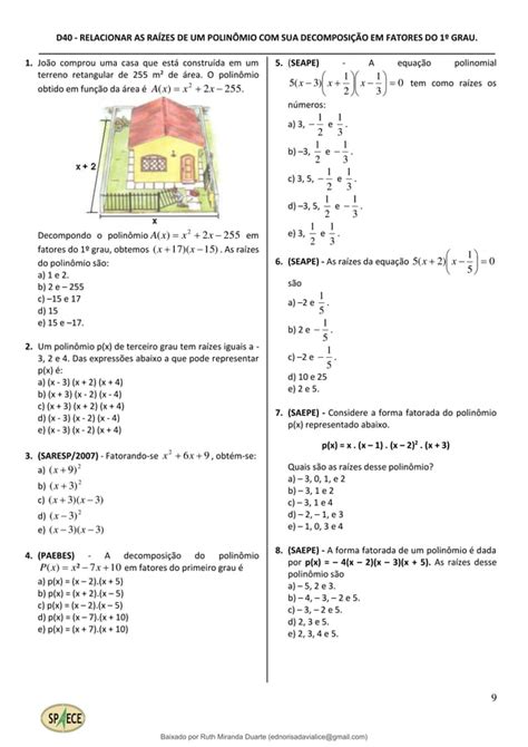 SAEB 2024 ENSINO MÉDIO MATEMÁTICA POR DESCRITOR PDF