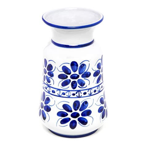 Vaso Em Porcelana Azul Colonial 28 Cm Compre Online Porcelana Monte