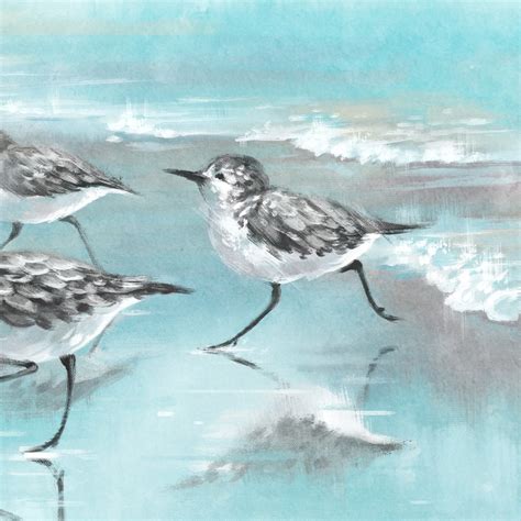 Sandpiper Painting Art Print Beach Cottage Decor Wall Art Etsy