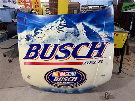 Busch Beer Nascar Busch Series Plastic Store Hood Live And Online